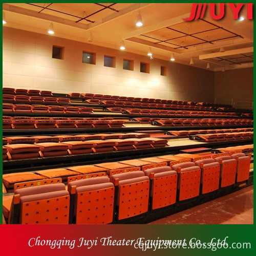 JY-780 factory price fabric seat cheapest telescope gym bleachers telescope